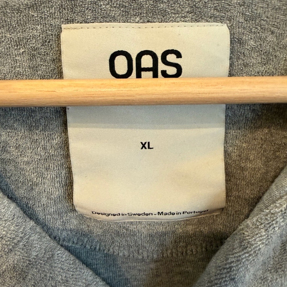 OAS Grey Melange Terry Polo - Picture 5 of 7
